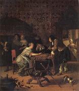 Jan Steen Backgammon Playersl china oil painting reproduction